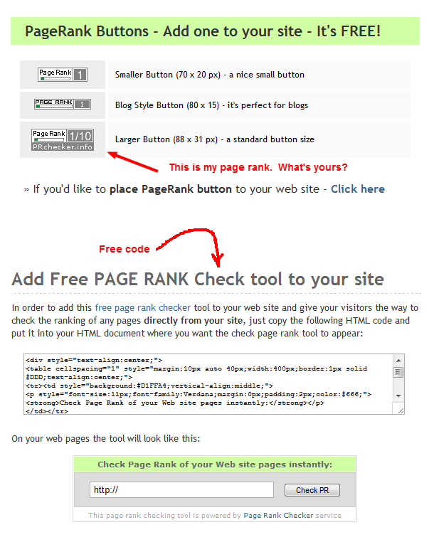 check page rank editor pagerank checker
